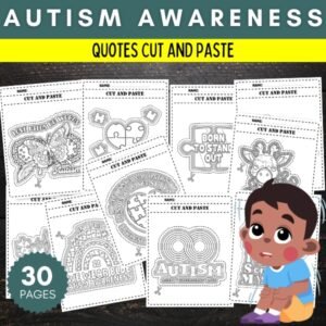 Autism awareness Cut And Paste