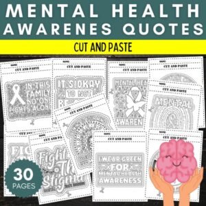 Mental health awareness Month Cut And Paste