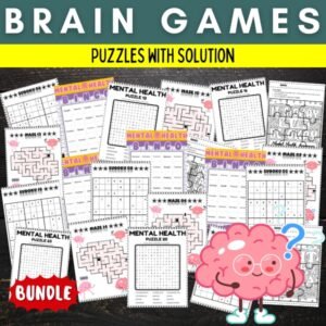 Mental health awareness Puzzles With Solution - Fun May Brain Games Activities