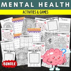 Mental health awareness Month Coloring Pages & Games - Fun May Activities