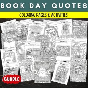 Printable World Book day Quotes Activities & Games - Fun Book Lovers Activities