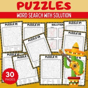 Cinco de Mayo Word Search Puzzles With Solution