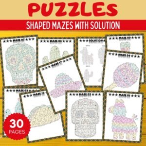 Cinco de Mayo Shaped Mazes