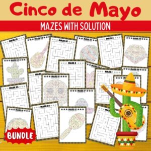 Cinco de mayo Mazes Puzzles