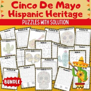 Cinco de Mayo & Hispanic Heritage Month Puzzles