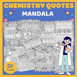 Chemistry Quotes Mandala Coloring Pages