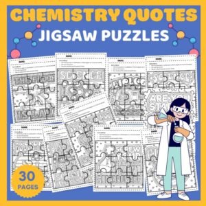 Chemistry Quotes Jigsaw Puzzle Template