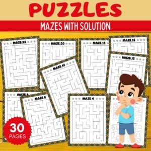 Cinco de Mayo & Hispanic Heritage Month Mazes Puzzles With Solutions