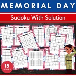 Patriotic Memorial Day | Flag day Sudoku Puzzles With Solutions - Brain Games