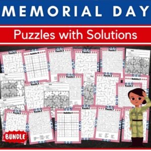 Memorial Day | Flag day Puzzles With Solutions - Fun End of the year Brain Games