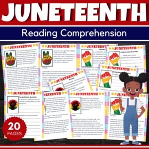 Juneteenth Reading Comprehension Passage with Answers - Fun Juneteenth Activities