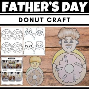 Printable Father's Day Craft Activity - Donut for Dad - Fun donuts with dad