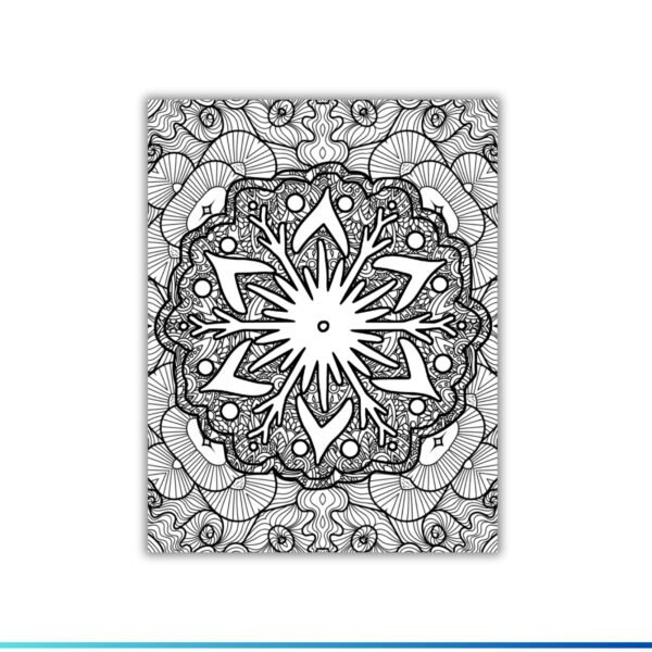 Printable Snowflake Templates Coloring Pages - Winter | snow day Activities