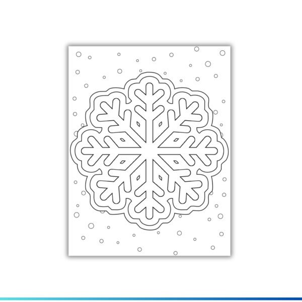 Snowflake Template Coloring Pages sheets - Winter | snow day Activities