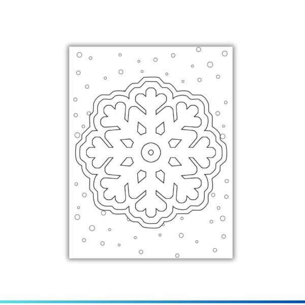 Snowflake Template Coloring Pages sheets - Winter | snow day Activities