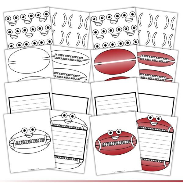 Super Bowl Football 2025 Writing Craft Activity | Fun Bulletin Board Activities