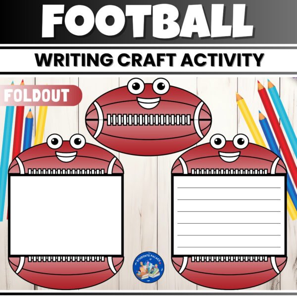 Super Bowl Football 2025 Writing Craft Activity | Fun Bulletin Board Activities