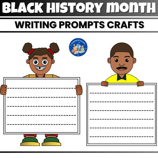 Black History Month Craft Bulletin Board | Martin Luther King Jr Writing Prompts