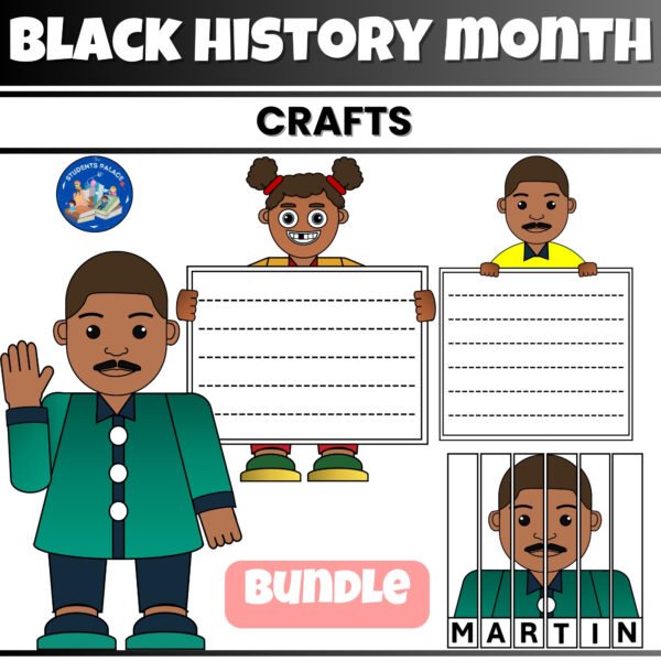 Black History Month Craft Bulletin Board | Fun Martin Luther King Jr Craft Activity