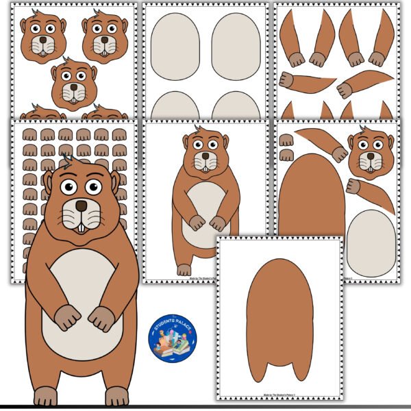 Printable Groundhog Day Craft | Fun February Bulletin Board Activity