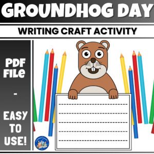 Groundhog Day Writing Craft Activity | February Bulletin Board Activities